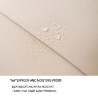 2 Pcs Black Waterproof Foldable Travel Shoe Storage Bag, Three-Layer Design Shoe Organizer, Portable Shoe Pouch for Trips thumbnail