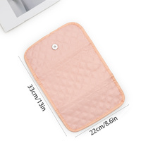 Black Portable Travel Jewelry Organizer Roll - Foldable Jewelry Storage Pouch for Earrings, Rings, and Necklaces(Jewellery is a shooting prop and is n thumbnail