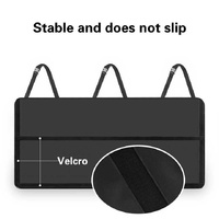 Black Car Trunk Storage Bag - Large Capacity Oxford Cloth Multi-Purpose Hanging Organizer with Mesh Pockets and Backseat Storage thumbnail
