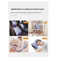 Coffee Memory Foam Car Seat Neck and Lumbar Support Set - Ergonomic Cushion for Office, Home, and Driving thumbnail