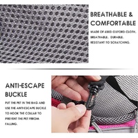 Size L Blue Dog Pattern Lightweight Single Shoulder Pet Sling Bag -  Stylish Durable Oxford Fabric Carrier thumbnail