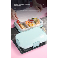 Blue Kids' Lunch Box with Compartments - BPA-Free Microwave Safe Bento Box for School Meals thumbnail
