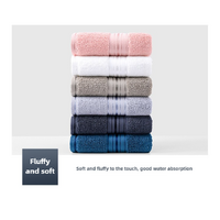 Dark Blue Luxury Cotton Towel Set(Towel + Bath Towel) - Quick Dry, Extra Thick & Absorbent, Perfect for Bath & Beach thumbnail