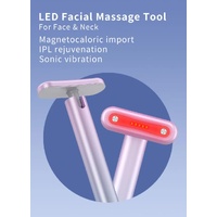 Gradient Pink Eye Massager for Dark Circles and Puffiness, Portable EMS Microcurrent Beauty Device for Skin Firming, Wrinkle Reduction, and Eye Care thumbnail