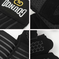Size XL Black Breathable Anti-Slip Gym Gloves for Workout and Weightlifting - Durable, Adjustable Fitness Gloves for Men and Women thumbnail