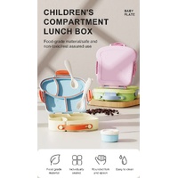 Purple Kids Bento Box with Dividers, Microwave Safe, Leak-Proof Lunch Box with Fork & Spoon - Eco-Friendly PP Plastic, Colorful, Leakproof Food Storag thumbnail