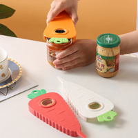 2 Pcs Orange Carrot-Shaped Multi-Function Bottle Opener – Versatile Kitchen Tool for Jars, Cans, and Bottles thumbnail