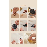 Apricot Portable Sewing Kit with Threads, Needles, and Tools - Compact Travel Case for Sewing Accessories thumbnail
