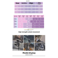 Light Gray Size S Tie-Dye Yoga Set Long Sleeve Butt Lift Leggings Seamless Workout Training Gym Clothes thumbnail