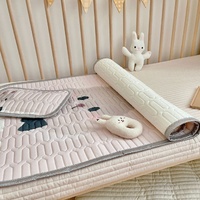 Cute Bear Pattern 2 Piece Set Kids Cooling Pad Set - 60x120cm Cartoon Latex Mattress Protector,  Pillow thumbnail