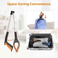 Blue Foldable Grabber Tool with Silicone Non-Slip Claws - Ideal for Litter Picking, Outdoor Use, and Household Cleaning thumbnail
