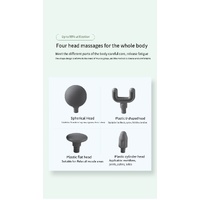 White Mini Handheld Fascia Gun – Quiet, Portable, and Adjustable 12-Speed Muscle Massager for Neck, Back, and Full Body Relief, ABS+TRP Material thumbnail