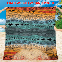 Style STD-001-17 Brown Quick Dry Beach Mat Sand Proof Waterproof Outdoor Picnic Blanket - Compact & Lightweight thumbnail