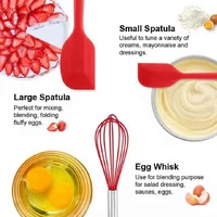 Black 10-Piece Premium Silicone Kitchen Utensil Set - Heat Resistant, Non-Stick Cookware thumbnail