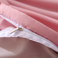 Gray And Yellow Stitching Ultra-Soft Solid Color 4-Piece Bedding Set - Queen Size(Suitable for 2m bed) thumbnail