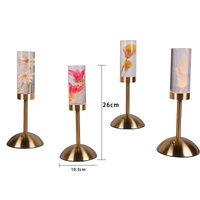 Dandelion Grass Eternal Flower Acrylic Table Lamp - Color-Changing LED, USB Rechargeable, Touch Control thumbnail