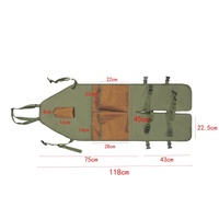 Green And Beige Gardening Leg Apron - Oxford Fabric, Multi-Pocket, Extended Design, 118x45cm, 450g thumbnail