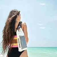 Orange 2L Waterproof Phone Pouch - Multi-Functional PVC Dry Bag for Swimming and Water Activities thumbnail