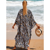 Style 3 Loose Fit Caftan Dress - Resort Style Beach Coverup for Women thumbnail