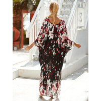 Style 8 Loose Fit Caftan Dress - Resort Style Beach Coverup for Women thumbnail