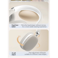 Blue Wireless Bluetooth Headphones - Over-Ear, Deep Bass, Foldable, Long Battery Life thumbnail