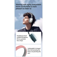 Green Comfortable Over-Ear Headphones - Hi-Fi Sound, Long Battery, Swivel Control thumbnail