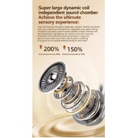 Silver Compact Retro Headphones - Wireless Bluetooth, Deep Bass, Immersive Sound thumbnail