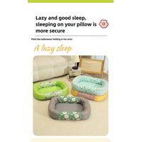 Size M Grey Cozy Pet Bed for Small Dogs and Cats - Durable & Chew-Resistant Nest for All Seasons thumbnail
