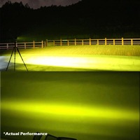 2x 5inch Flood LED Light Bar Offroad Boat Work Driving Fog Lamp Truck Yellow thumbnail