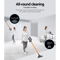 Devanti Stick Vacuum Cleaner Cordless HEPA Filter Gold 150W thumbnail