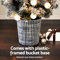 Jingle Jollys Christmas Tree 1.2M Potted Snowy Xmas Tree thumbnail