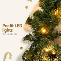 Jingle Jollys 5M Christmas Garland LED Lights Party Xmas Decorations 380 TIPS thumbnail