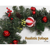 Jingle Jollys 2.7m Christmas Garland with Decorations Xmas Wedding Party thumbnail
