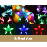 Jingle Jollys Christmas Tree 2.1M 7FT LED Xmas Multi Colour Lights Optic Fibre thumbnail