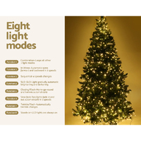 Jingle Jollys Christmas Tree 1.8m Xmas Tree Decorations 874 LED 8 Light Mode thumbnail