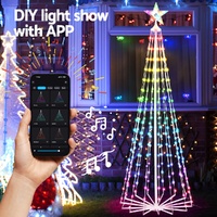 1.8M Christmas Tree 265 LED RGB Fairy Lights Jingle Jollys thumbnail