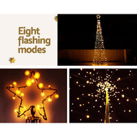 3.6M Christmas Tree LED Solar Warm Jingle Jollys thumbnail