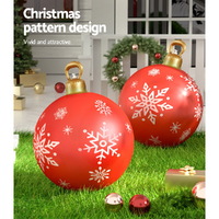 Jingle Jollys Christmas Inflatable Ball Bauble 60cm Outdoor Decoration Red thumbnail