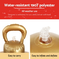 Jingle Jollys Christmas Inflatable Ball 60cm Santa Decoration Giant Bauble Clear thumbnail