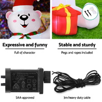 Jingle Jollys Christmas Inflatable Bear 1.8M Height LED Outdoor Decorations Illuminated thumbnail