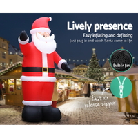 Jingle Jollys Christmas Inflatable Santa 5M Illuminated Decorations thumbnail