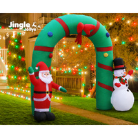 Jingle Jollys Christmas Inflatable Archwary 2.8M Illuminated Decorations thumbnail