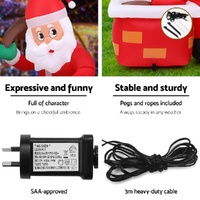 Jingle Jollys Christmas Inflatable Santa Illuminated Decorations thumbnail