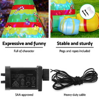 Jingle Jollys Christmas Inflatable Gift Tree 2.2M Height Flashing Light Decorations Illuminated thumbnail