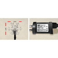 Jingle Jollys Christmas Lights 100 LED 10M String Light Snow Decorations thumbnail