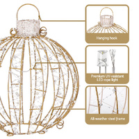 3 PCS Christmas Lights 360 LED Fairy Light Ball Decorations Jingle Jollys thumbnail