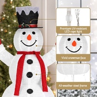 1.7M Christmas Lights 200 LED Fairy Light Snowman Decorations Jingle Jollys thumbnail