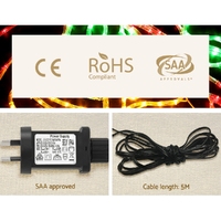 0.76M Christmas Lights 216 LED Bell Motif Light Decorations Jingle Jollys thumbnail