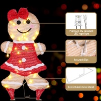 30 LED Christmas Lights Gingerbread Motif Fairy Light Decoration Jingle Jollys thumbnail