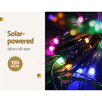 1.3M Christmas Lights 130 LED Snow Motif Light Decorations Jingle Jollys thumbnail